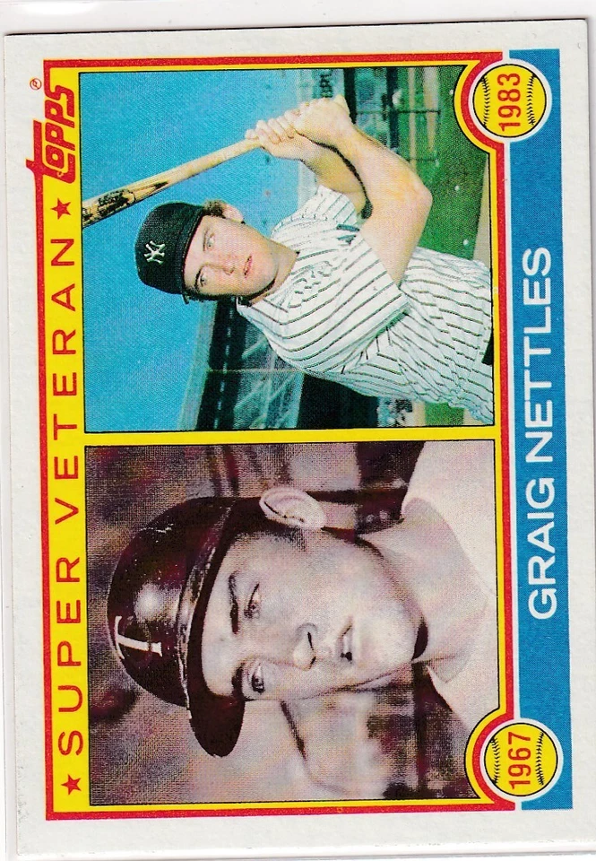 1983 TOPPS GRAIG NETTLES NEW YORK YANKEES MINNESOTA TWINS BASEBALL JC-1946 - Image 1 of 1
