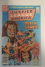 JUSTICE LEAGUE of AMERICA #222 1984 DEATH GAMES SUPERMAN HAWKGIRL NEWSSTAND