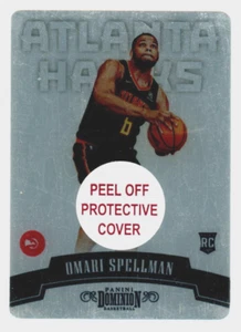 2018-19 Panini Dominion Plate W/ Protective Cover /199 Omari Spellman RC Hawks - Picture 1 of 2