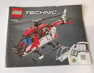 LEGO Technic : notice instruction manuel - Set 42092 Rescue Helicopter - Picture 1 of 1