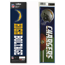 New NFL Los Angeles Chargers Die-Cut Vinyl Slogan Decal and Bumper Stickers Set