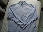 Camicia Ralph Lauren, righe azzurre, cotone Oxford, taglia 16 (L)
