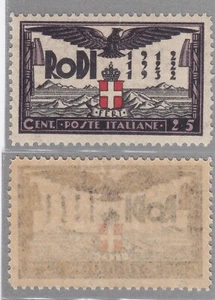 ITALIEN KOLONIEN ÄGÄIS 1932 20 JAHRE BESETZUNG 25c Nr. 68 MNH ** kostenloser Versand - Bild 1 von 1