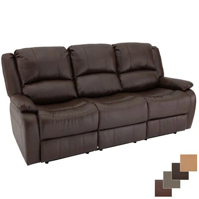 Sofá reclinable de pared RecPro Charles 80" triple RV cero con consola abatible caoba Foto 1 de 4