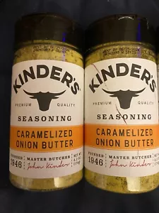 2 Kinder's Caramelized Onion Butter Seasoning 6.2 oz Ex 6/2026 Dry Spice Rub - Picture 1 of 5