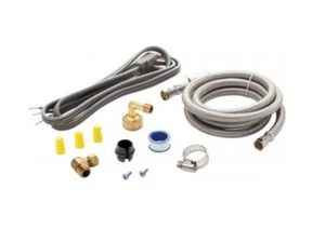 Deluxe Dishwasher Install Kit (6 ft. Cord, 6 ft. Stainless Steel Water Hose) - Picture 1 of 2