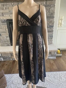 Vestido de cóctel negro sin mangas de encaje largo midi - Ver descripción*** - Imagen 1 de 8