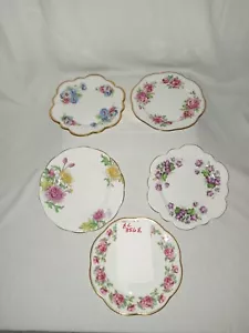 Bone China One England Royal Albert and Four Salisbury Piastre 8 - Foto 1 di 21