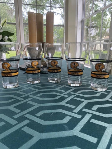 New Orleans Saints   Coca Cola Drinking Glasses set of 5 Cover