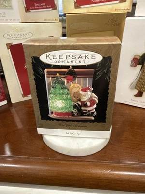HALLMARK LUZ MÁGICA RECUERDO ADORNO WEE LITTLE NAVIDAD SANTA Y RATONES 1995 Foto 1 de 4