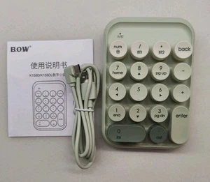 Typewriter Style Number Keypad Wireless 2.4G/Bluetooth/USB-C Wired Rechargeable - Photo 1/5