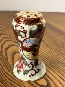Antiker orientalischer Hutnadelhalter... Geisha... Rosa, Brauntöne, Grün... Gemarkt*** - Bild 1 von 12