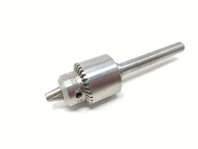 Jacobs Chuck No. 1B Chuck 0-1/4" Capacity 3/8X 24 Threaded W/ 3/8” Rod USA NICE - Image 1 of 4