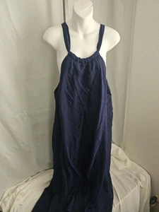 Trina Turk Jumpsuit Halter Neck Sleeveless Wide Leg Royal Blue Size M - Picture 1 of 9
