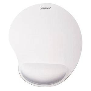 Mouse Pad Wrist Rest Ergonomic Support, Soft Comfort Non-Slip Mat, White - Picture 1 of 10