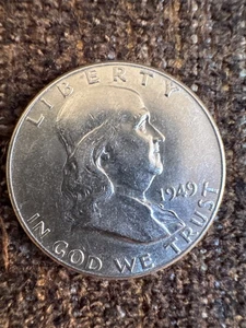 1949 Franklin half dollar FB, beautiful coin - Picture 1 of 2