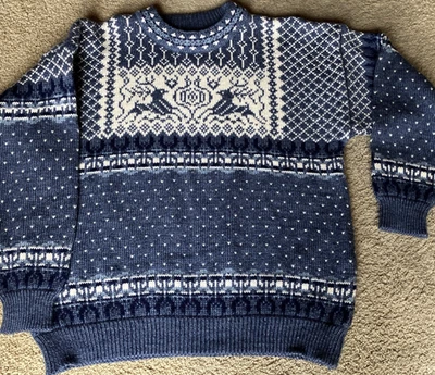 DALE OF NORWAY CLASSIC PULLOVER WOOL SWEATER WOMEN SIZE M NORDIC REINDEER NWOT - Image 1 of 4