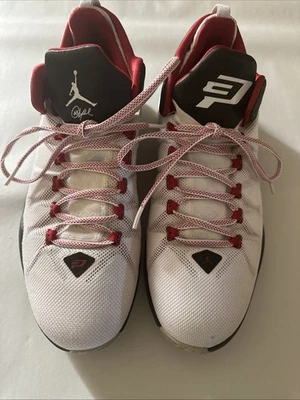 Nike Jordan CP3. Baloncesto Chris Paul talla 13 blanco, rojo, negro 725173-101 Foto 1 de 4