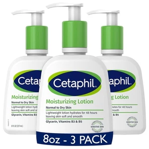Cetaphil Gesicht & Körper Feuchtigkeitscreme, feuchtigkeitsspendende Feuchtigkeitslotion, 8 Floz (3er Pack) - Bild 1 von 2