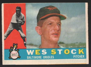 1960 Topps Baseball #481 - Wes Stock RC - Baltimore Orioles 60-093 - Bild 1 von 2