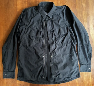 Nike Jacket Mens Medium Black ESC Every Stitch Considered Woven Over Shirt Italy - Image 1 of 4