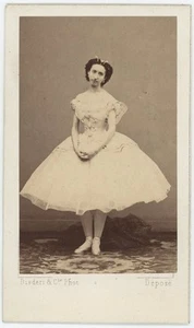 CDV circa 1860. La danseuse Emma Livry by Disdéri in Paris. Dance. opera. - Picture 1 of 2