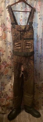 DRAKE Waterfowl Systems Eqwader MOSSY OAK Neoprene Duck Waders Camo Size 8 - Image 1 of 4