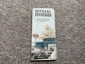 1970'S Kentucky Tennessee Texaco Vintage Road Map - Picture 1 of 10