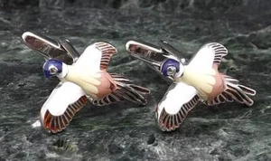 Pheasant Cufflinks Personalised Cufflinks hunting gift Cufflinks shoot Cufflinks - Picture 1 of 9