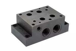 Hyvair D08 Sub-plate, 1 Section, Series or Parallel, SAE 16 - Picture 1 of 5