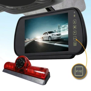 7" Monitor Brake Light Rear View Backup Camera For Nissan NV 1500 2500 3500 - Picture 1 of 12