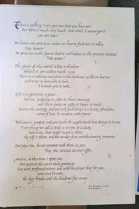 Quote By Fra Giovanni Giocondo, 1513 Hand CALLIGRAPHY Print on Cardstock NIB - Bild 1 von 3