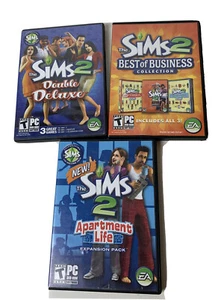 Lot The Sims 2 Double Deluxe, Apartment Life, Best Business Collection PC Games - Picture 1 of 5