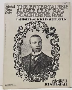 1973 Piano Sheet Music By Scott Joplin The Entertainer Maple Leaf Rag Peacherine - Picture 1 of 7