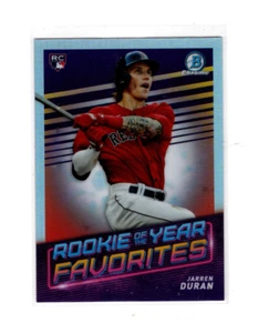 2022 Bowman Chrome Rookie of the Year Favorites Jarren Duran #ROYF-2 Rookie RC - Picture 1 of 2