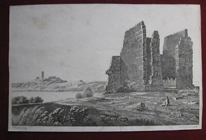 Wilhelm Friedrich Gmelin: Temple of Juno Gabii Rome 1790/Temple Rome print etching - Picture 1 of 6
