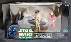 STAR WARS Power of the Force Cantina Aliens 3 Pack Cinema Scene GIFT SET Hasbro - Picture 1 of 4