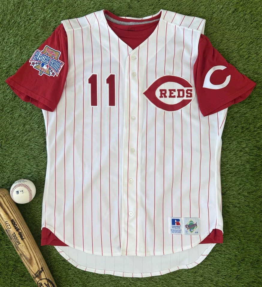 Barry Larkin Cincinnati Reds Vintage 1996 MLB All-Star Game Baseball Jersey Vest - Image 1 of 4