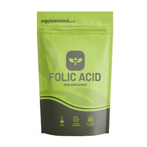 Folic Acid 400mcg 180 Tablets Vegan Pregnancy Vitamin B9 Supplement - Picture 1 of 10