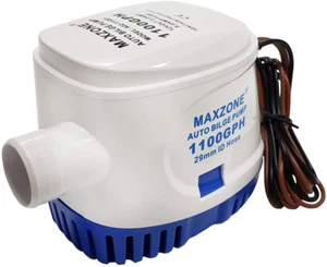 MAXZONE Automatic Submersible Boat Bilge Water Pump 12V 1100Gph Auto with Float - Picture 1 of 12