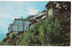 OBSERVATION POINT HIGH FALLS Rock City Garden Lookout Mt Tennessee Postcard TN - Picture 1 of 2