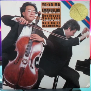 YO-YO MA & EMANUEL AX ~BEETHOVEN SONATAS VOLUME 2, CBS MASTERWORKS DIGITAL LP - Picture 1 of 4
