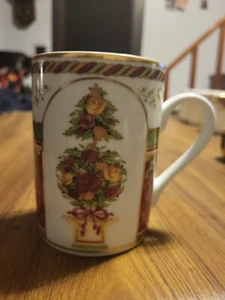 Royal Albert Old Country Rose Season Of Colour Coffee Tall Tea Mug Cup Christmas - Picture 1 of 7
