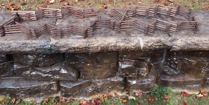 (2) Antique Vintage Folding Wood Christmas Tree Fences 8' Each Handmade Folk Art - Picture 1 of 9