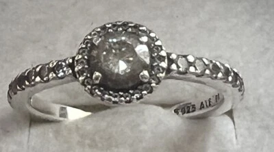 Genuine Pandora Sterling  Silver Sparkling   Cluster Ring ,Size 56 Ale S925 56 - Image 1 of 4