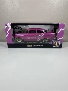 M2 Machines 1:24 Pink 1957 Chevrolet 150 Sedan R90 21-17 (A) - Picture 1 of 4