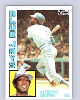 1984 Topps #76 Alfredo Griffin Toronto Blue Jays Baseball Card - Image 1 of 2