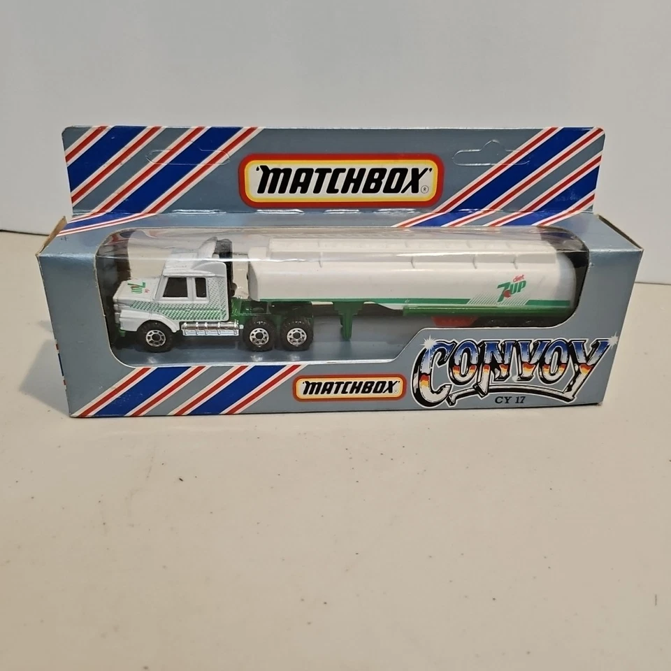 1983 Matchbox Convoy DIET 7UP SCANIA TANKER TRACTOR TRAILER #CY17  - Image 1 of 4