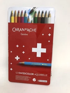 Creative Art Materials Swiscolor Matite Scatola di Metallo, Set di 12 (1285.712) - Foto 1 di 3