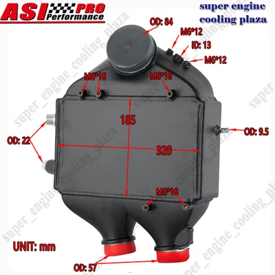 Air Intercooler Dual Pass Charge Fits BMW M3 M4 F80 F82 F83 S55 2015 2016 2017 Foto 1 de 4